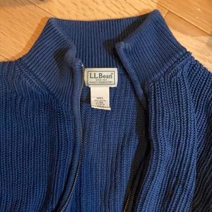 Men’s large LL Bean sweater zip up
